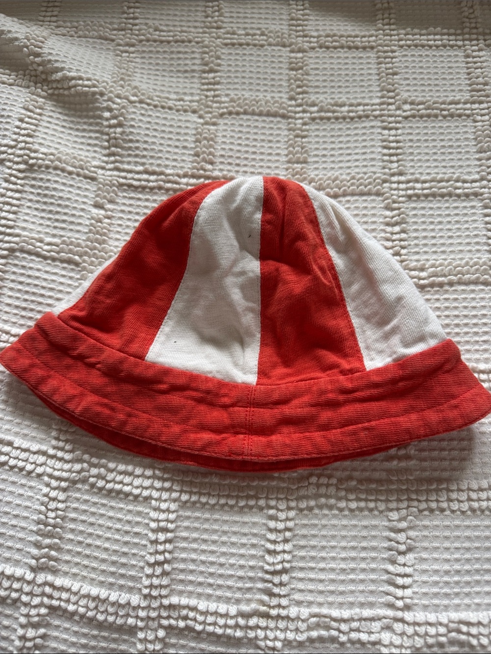 Misha And Puff Red and White Striped Kids Bucket Hat